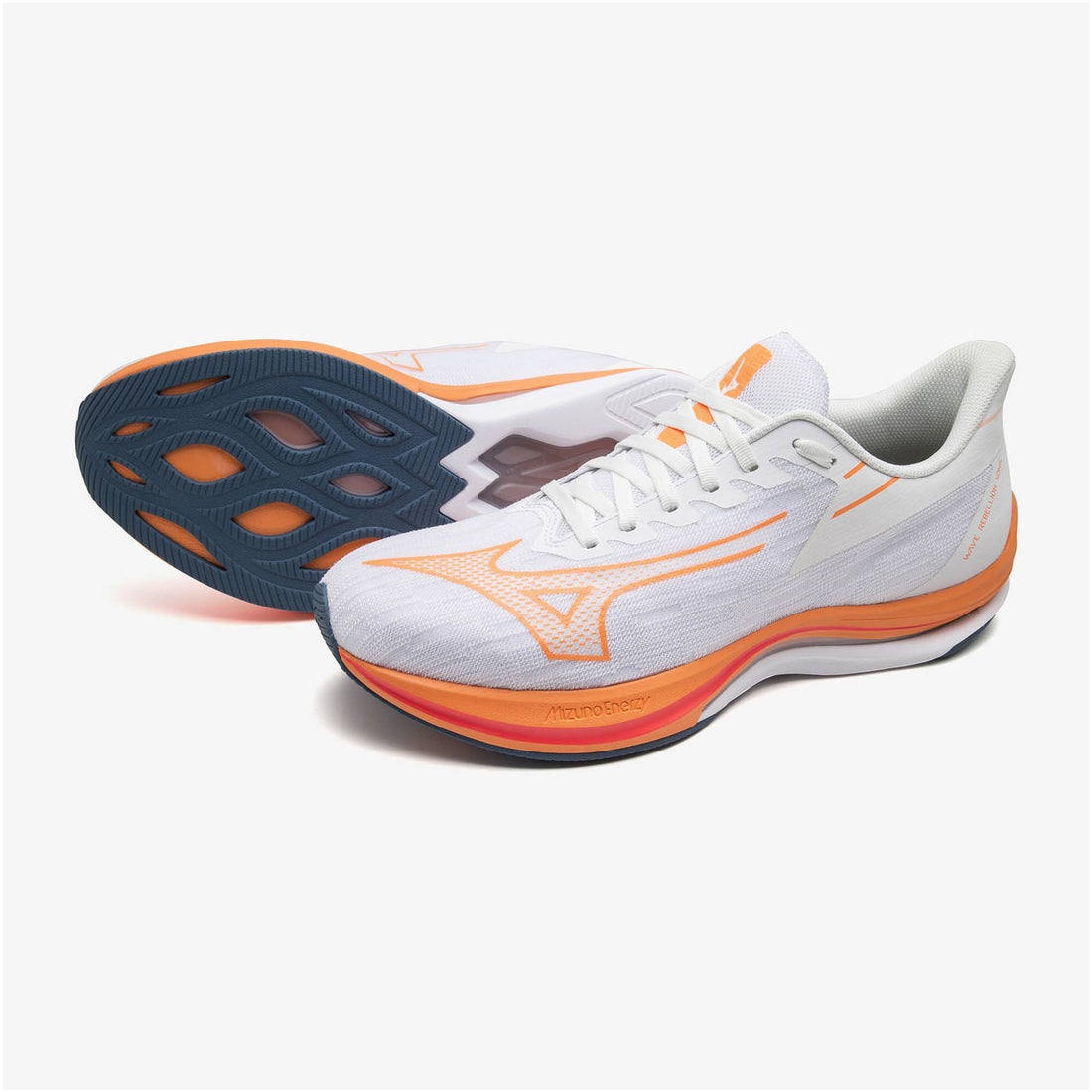 MIZUNO ミズノ ウエーブリベリオンソニック(ホワイト×オレンジ×ブルー