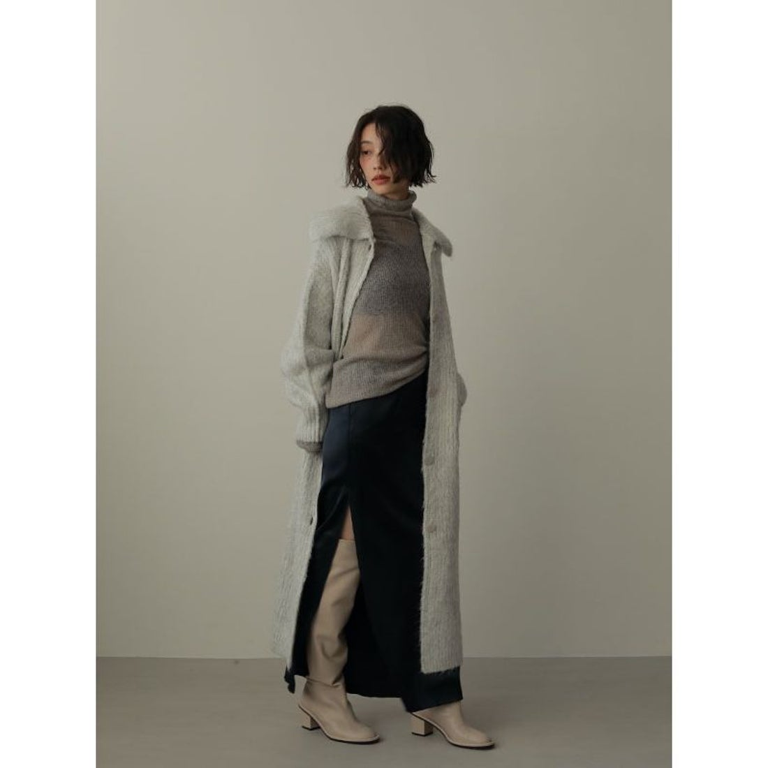 エトレトウキョウ ETRE' TOKYO ヘアリーロングニットカーディガン