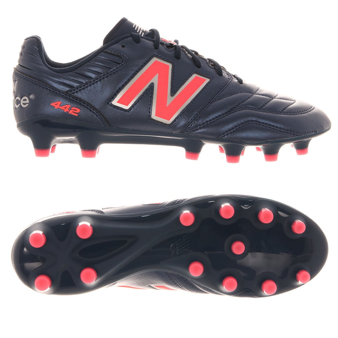 New Balance ニューバランス 442 PRO HG V2 ウィズ：D(ネイビー×レッド