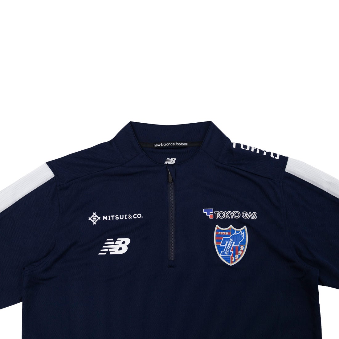 New Balance FC東京 2023 ウォームアップハーフジップトップ(ネイビー