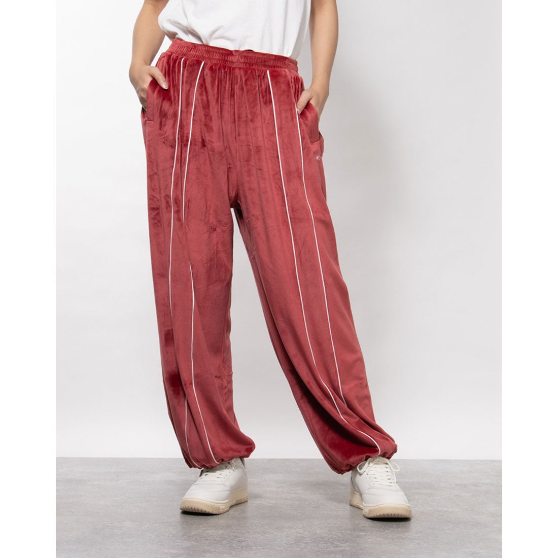 ノルディ NERDY VELOUR PIPING TRACK PANTS ベロアパイピングトラック