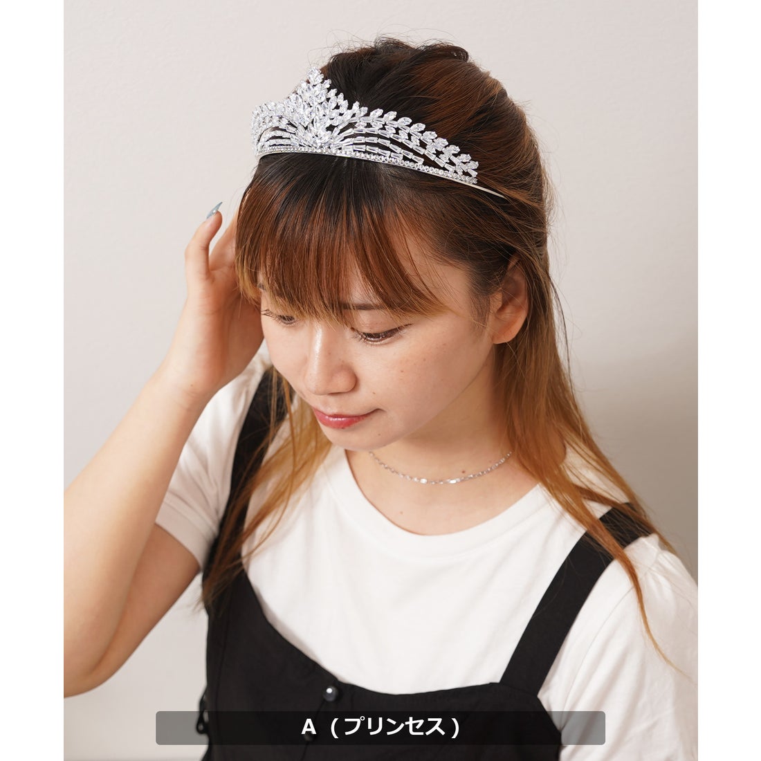 ワンフォークロージング 1111clothing クリスタル シルバー ティアラ