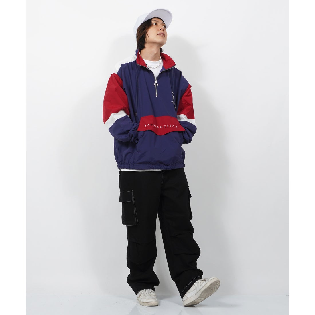 ワンフォークロージング 1111clothing ハーフジップ メンズ ハーフ