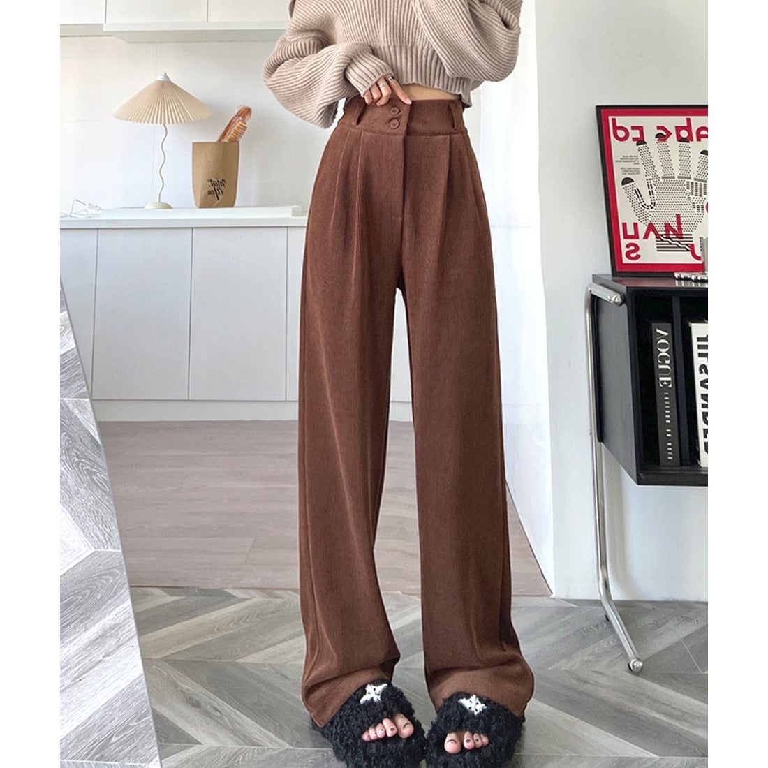パンツ shishikui Yuco / BROWN 32 Yuco / BROWN – SHISHIKUI