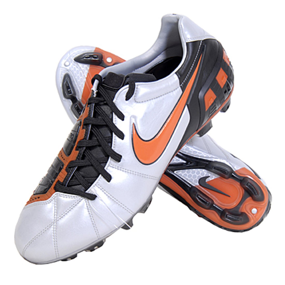 NIKE ナイキ トータル90 レーザー III HG-B(ホワイト×オレンジ