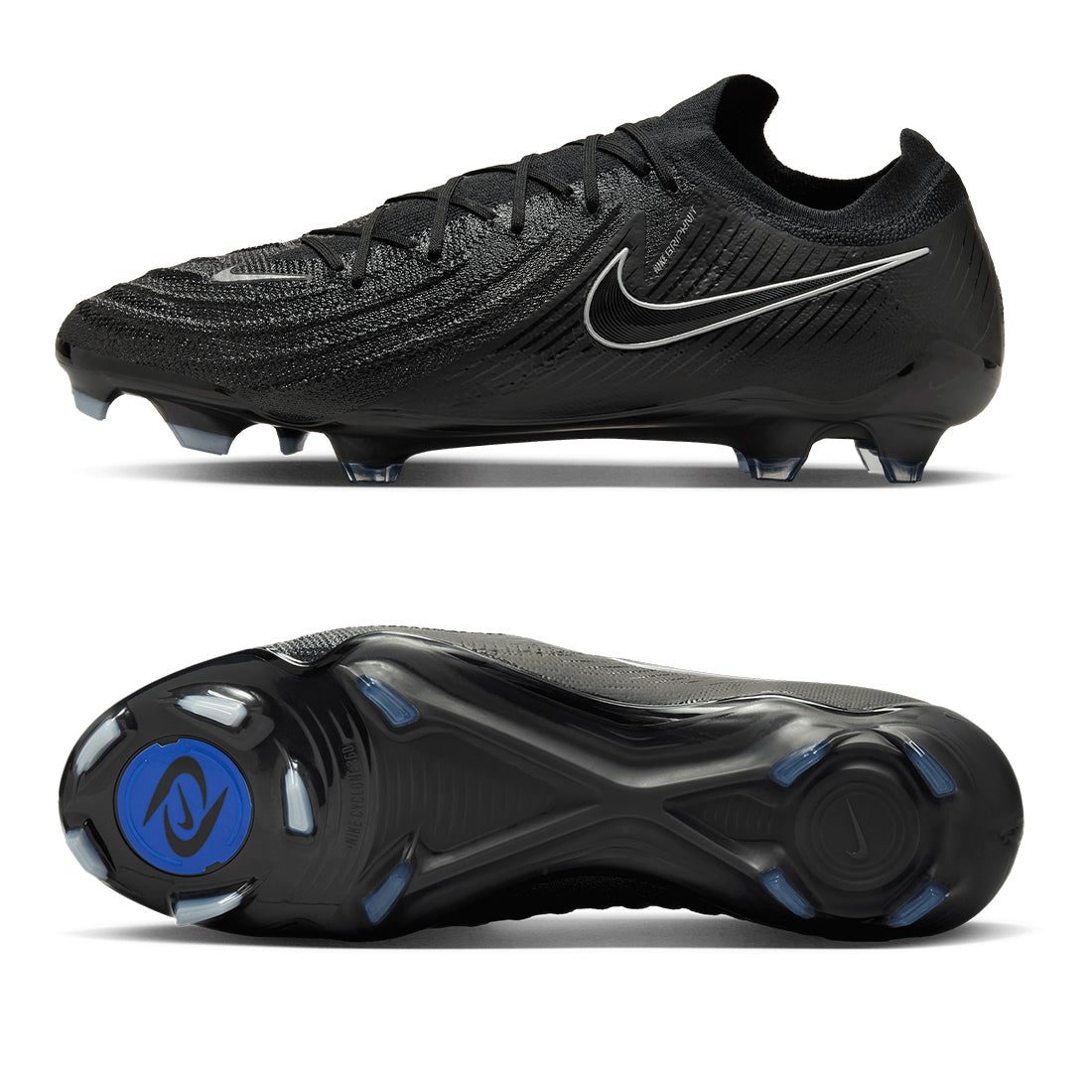 Nike サッカーシューズ FG グレー/ブラック 収納袋付きサッカー