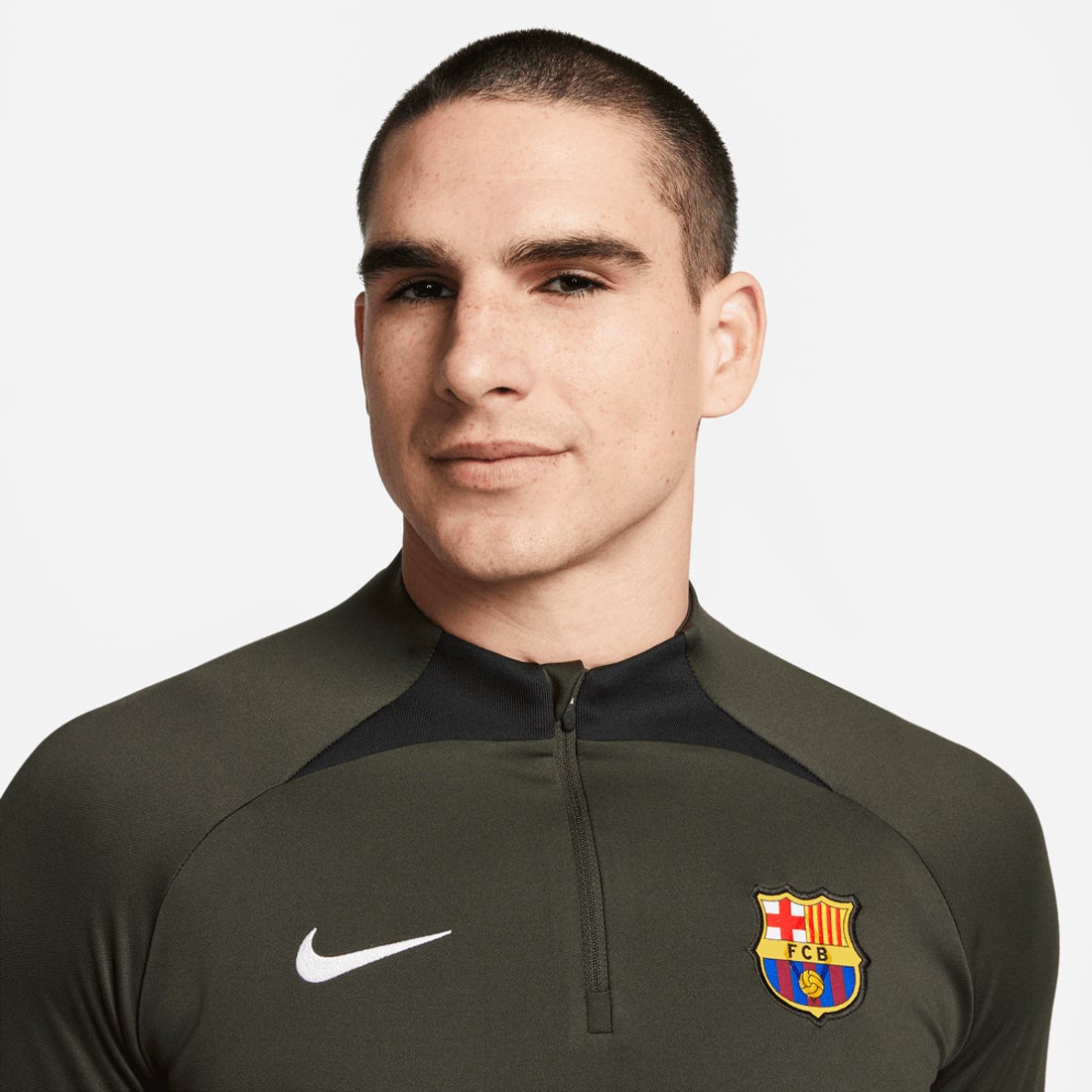 NIKE FCバルセロナ 23/24 Dri-FIT ストライクドリルトップ(カーキ