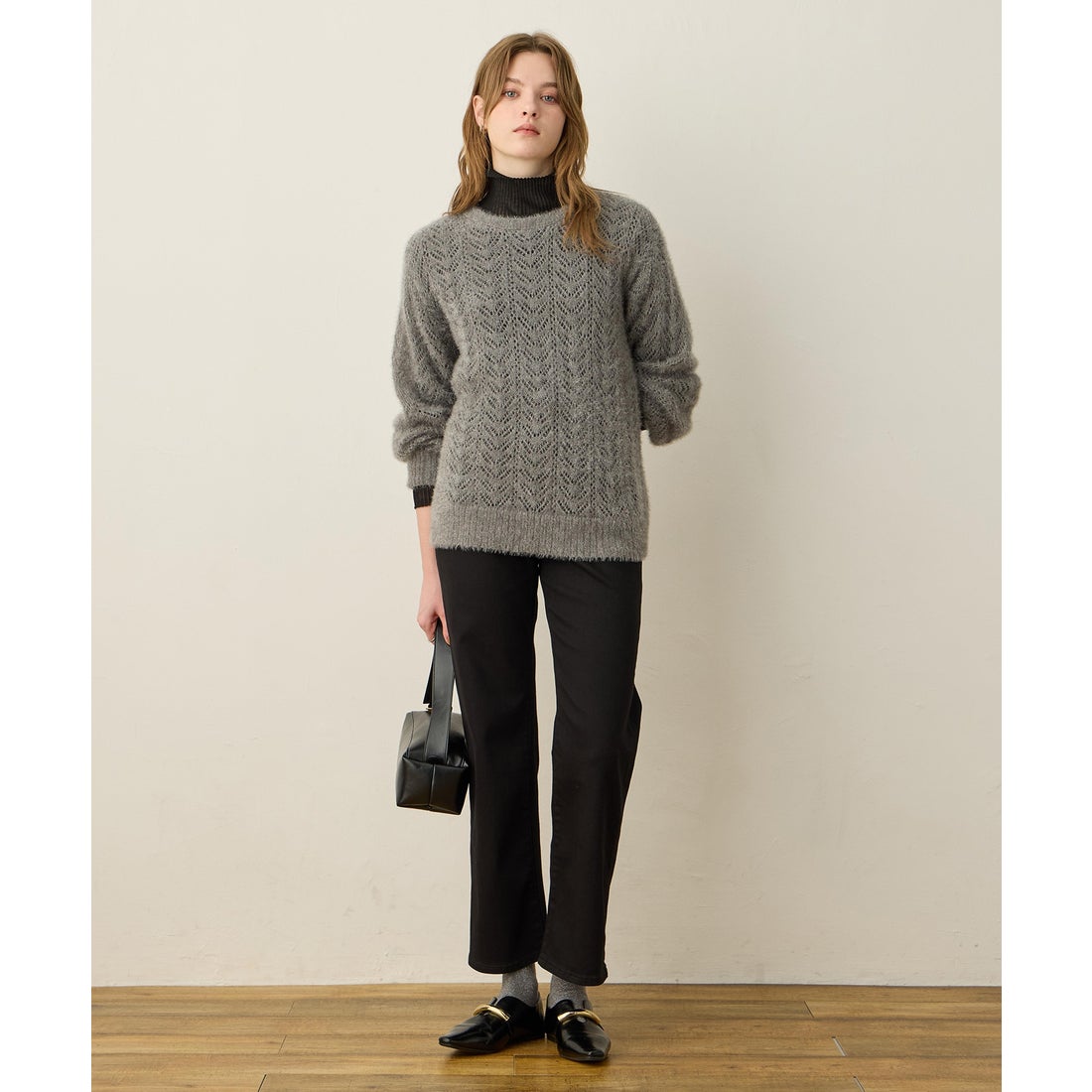 ルスークホリデー LE SOUK HOLIDAY シャギーニットプルオーバー