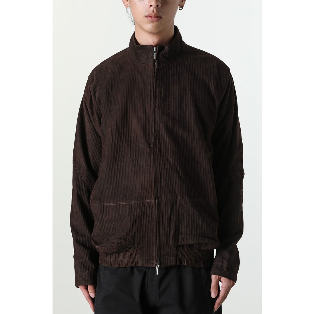 オマールアフリディ Omar Afridi Steel Blouson （Dark Brown Stripe