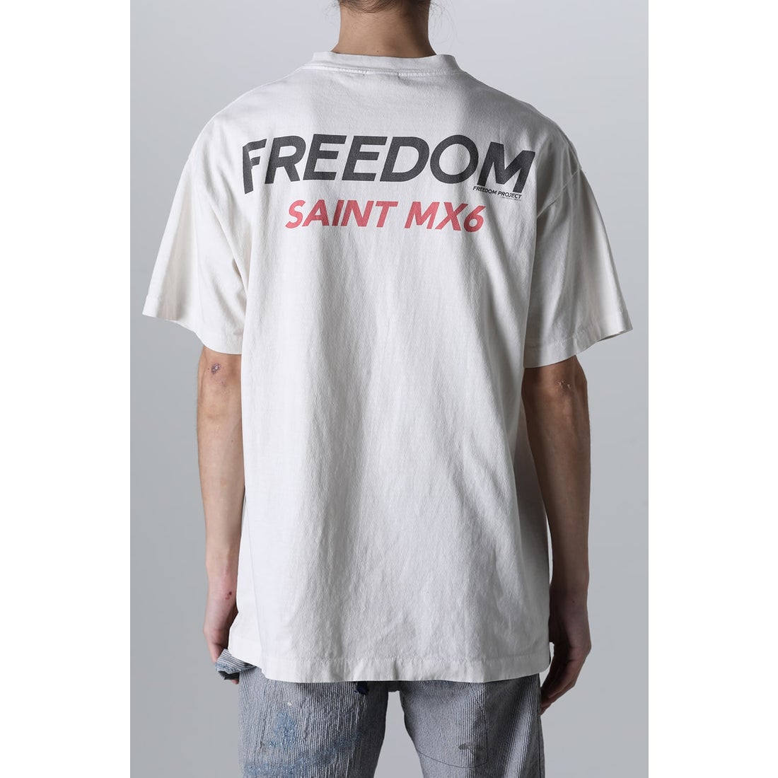 SAINT Mxxxxxx FREEDOM × SAINT Mxxxxxx BIKE Short sleeve T-shirt