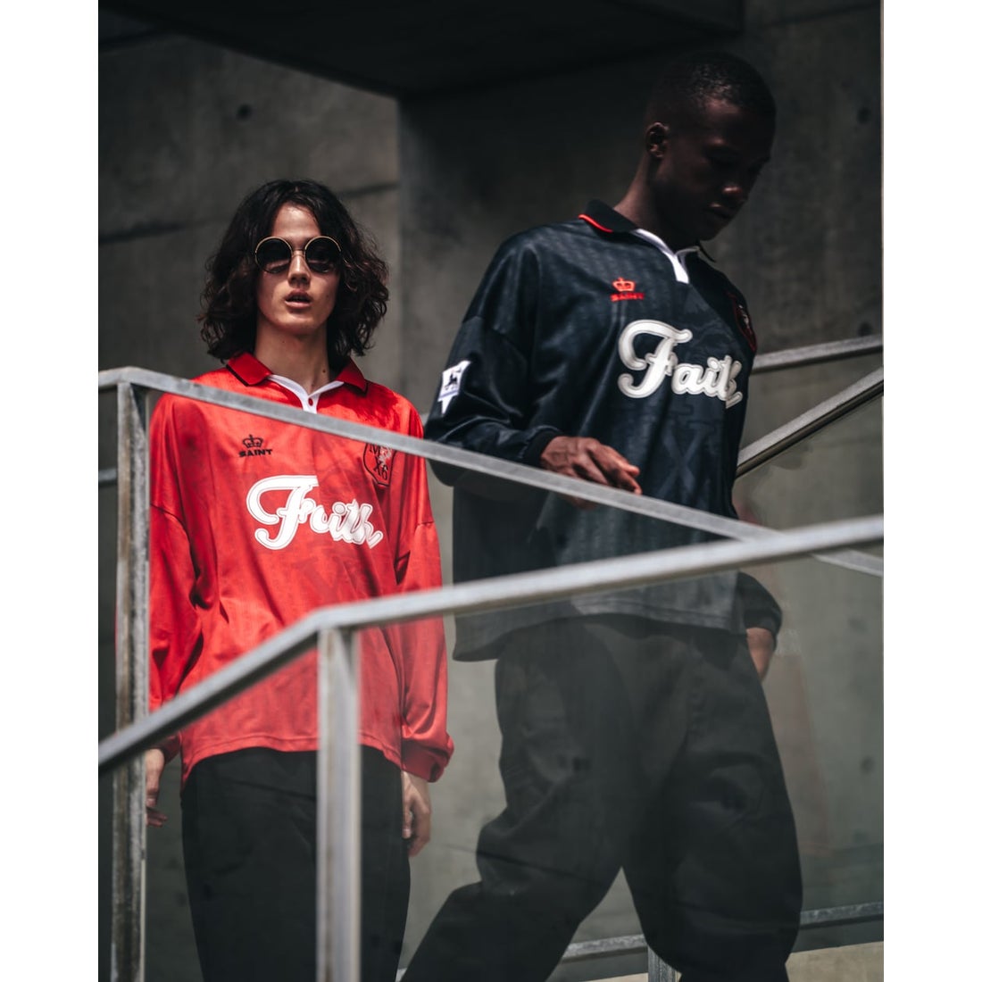 セントマイケル SAINT Mxxxxxx FAITH Soccer Shirt （Black