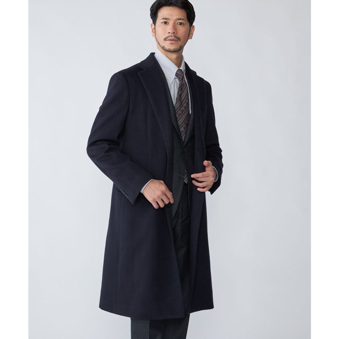シップス SHIPS SHIPS: ウール/カシミヤ ロング チェスターコート