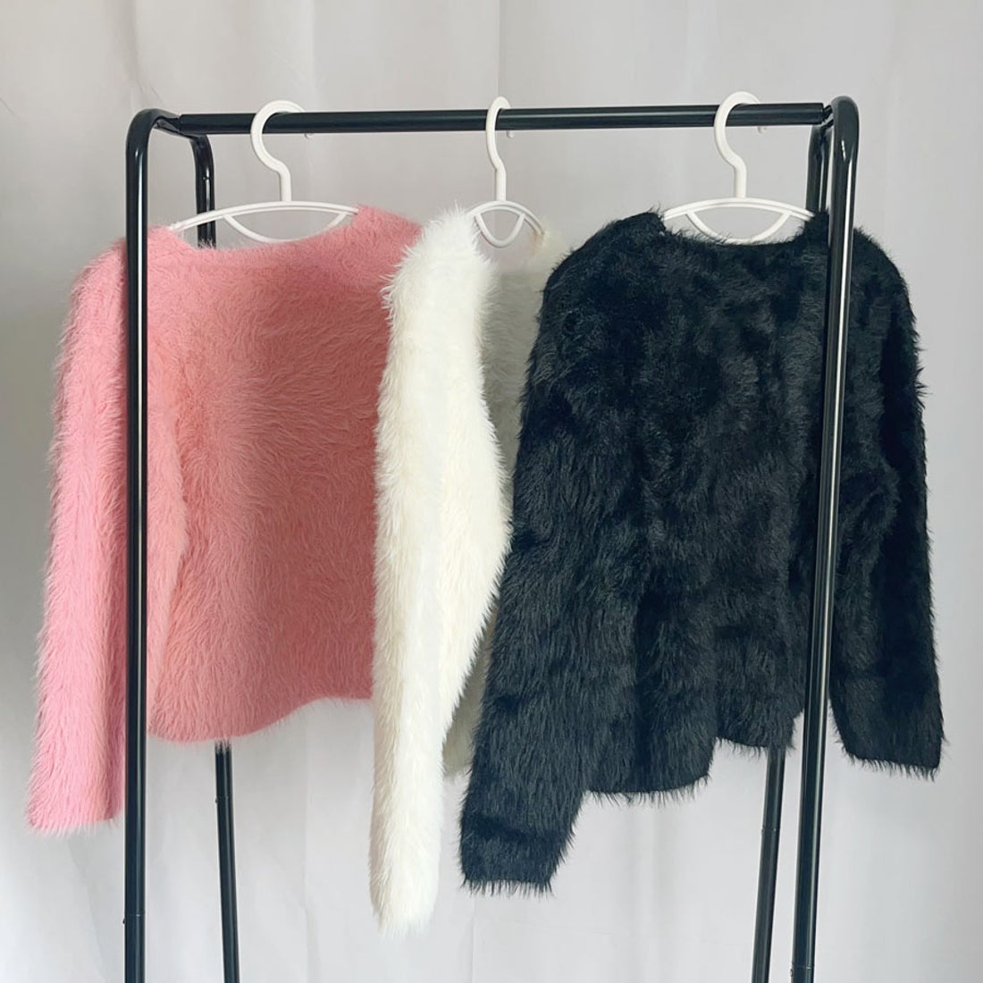 ショッピングゴー shoppinggo ニットジャケット ニットカーデ フェザー