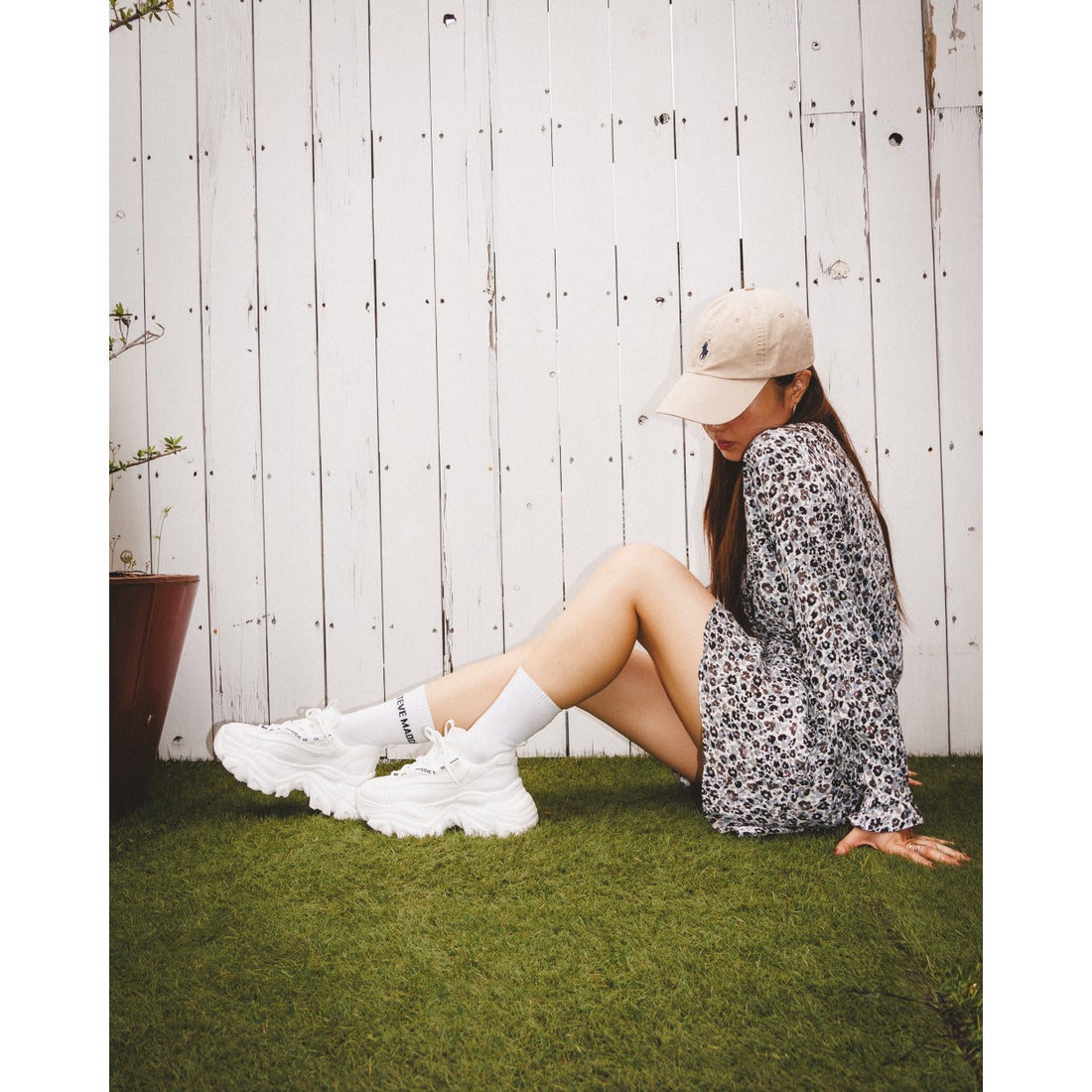スティーブ マデン STEVE MADDEN 厚底ボリュームスニーカー （ホワイト