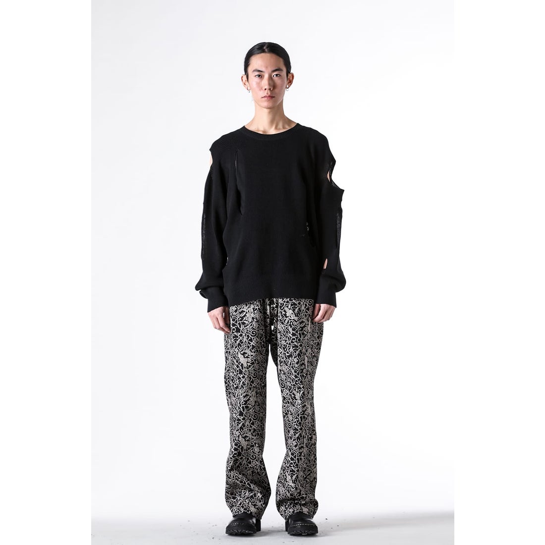 サルバム sulvam Slash Knit （Black） 通販 大阪/京都 -FASCINATE