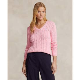 ポロ ラルフ ローレン POLO RALPH LAUREN ケーブルニット コットン V