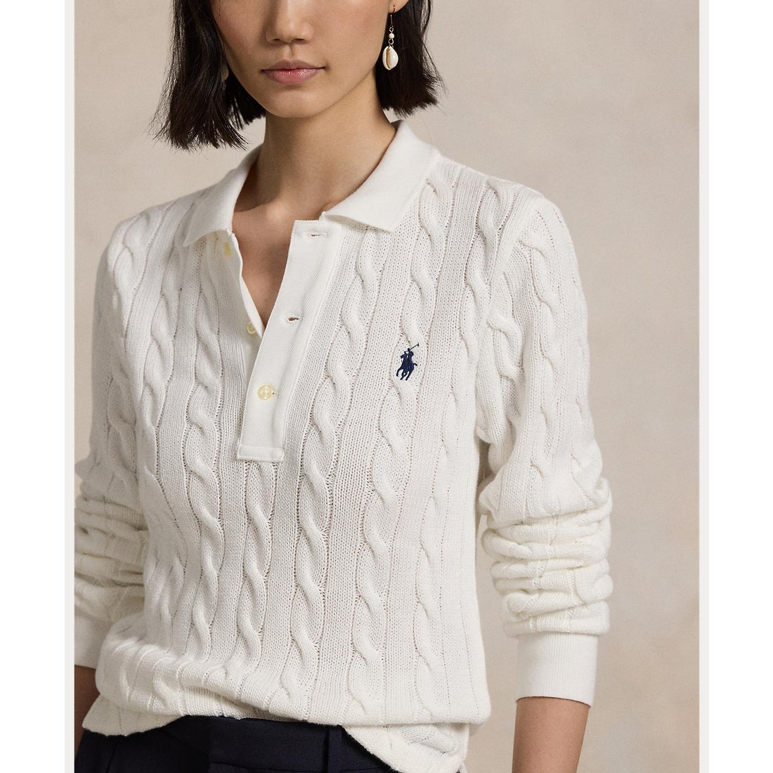 ポロ ラルフ ローレン POLO RALPH LAUREN ケーブルニット コットン