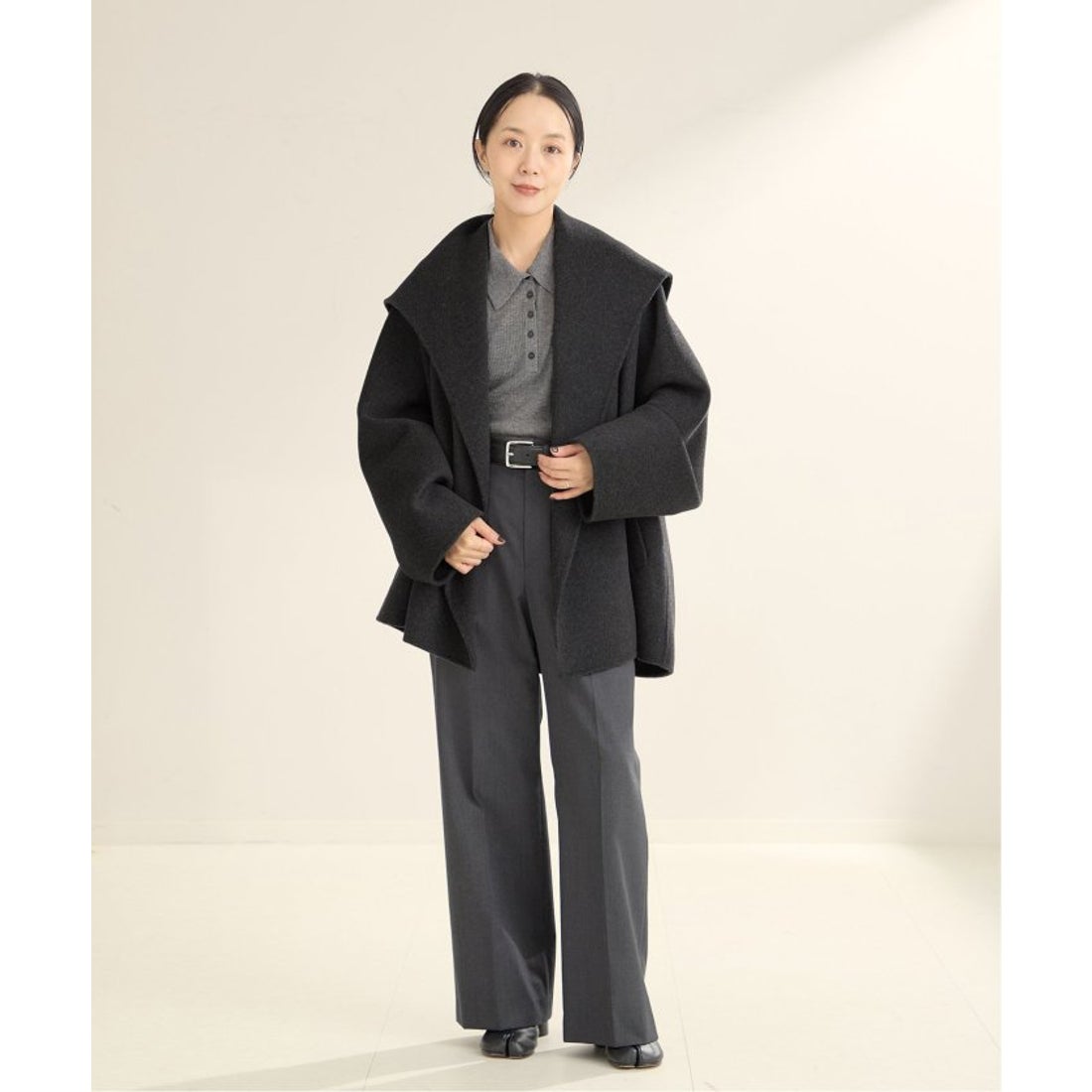 プラージュ Plage 《追加》ハミルトン DRAPE MIDDLE コート （グレーA