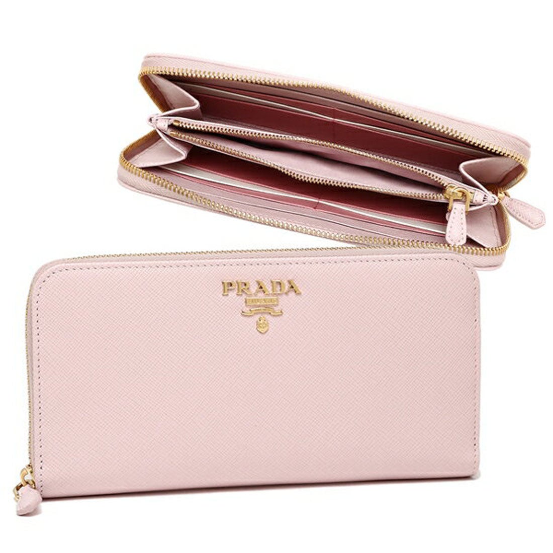 箱・付属品あり】PRADA ピンク 長財布 レザー 楽天市場】プラダ PRADA