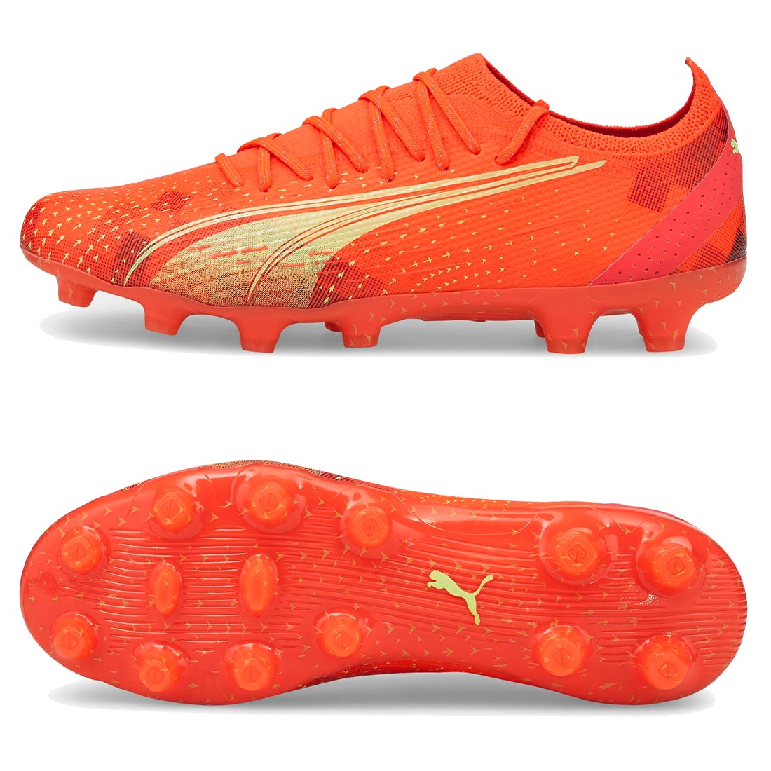 PUMA プーマ ウルトラ アルティメット HG/AG(オレンジ×イエロー
