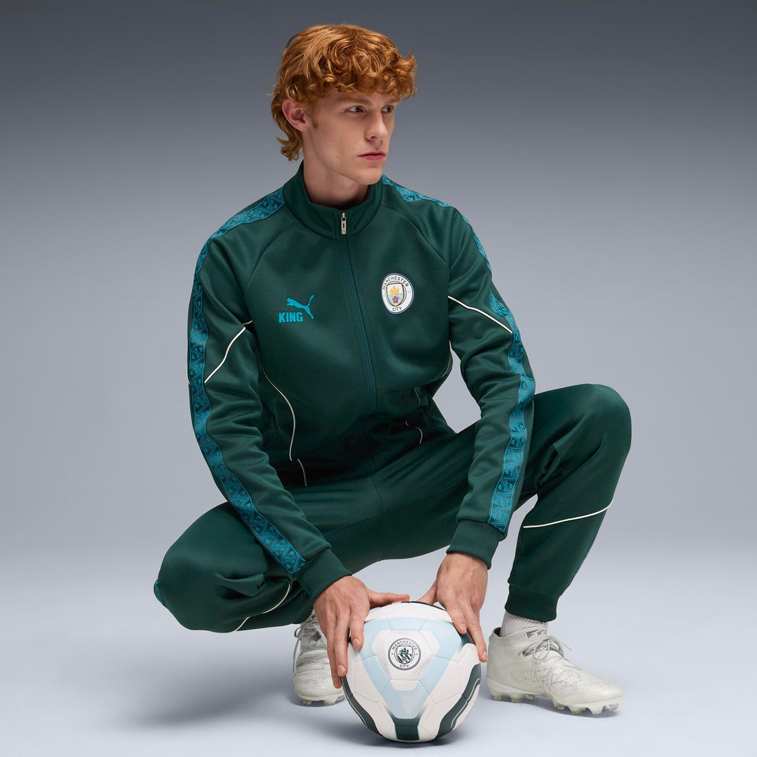 PUMA マンチェスターシティ 25/26 KING アンセム ジャケット(グリーン