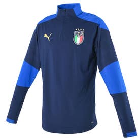 PUMA イタリア代表 2020 トレーニング 1/4 ジップトップ(ネイビー
