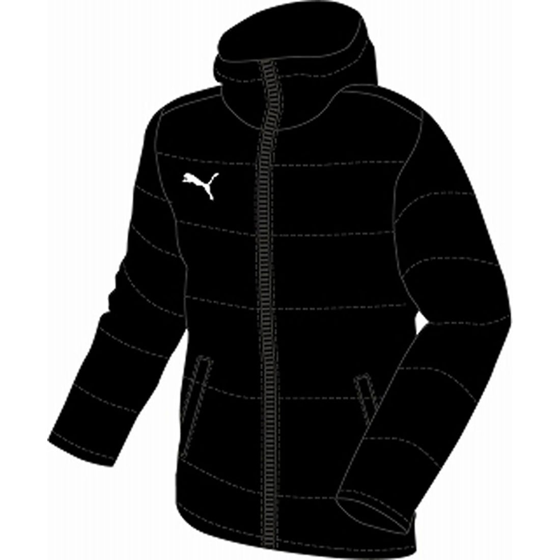 PUMA プーマ TEAMLIGA ミドルダウンコート(ブラック) 657738 03