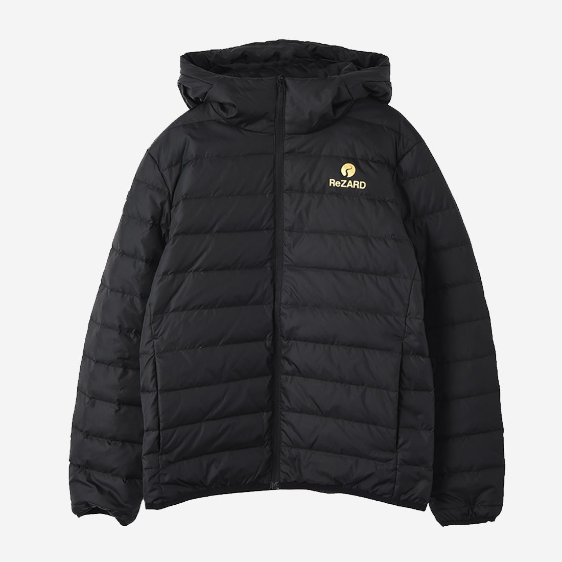リザード ReZARD Logo Printed Down Hooded Blouson （ブラック） -靴