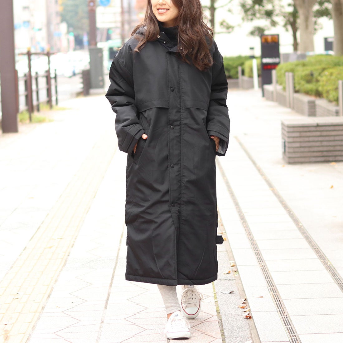 リアルスタイル REAL STYLE ベンチコート サッカー ロング 暖かい 軽い