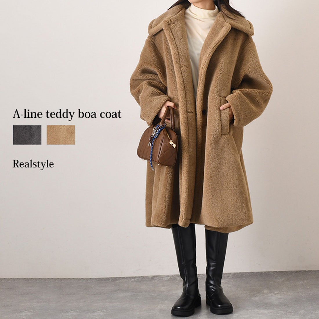 リアルスタイル REAL STYLE コート レディース ボア テディボア 秋 冬