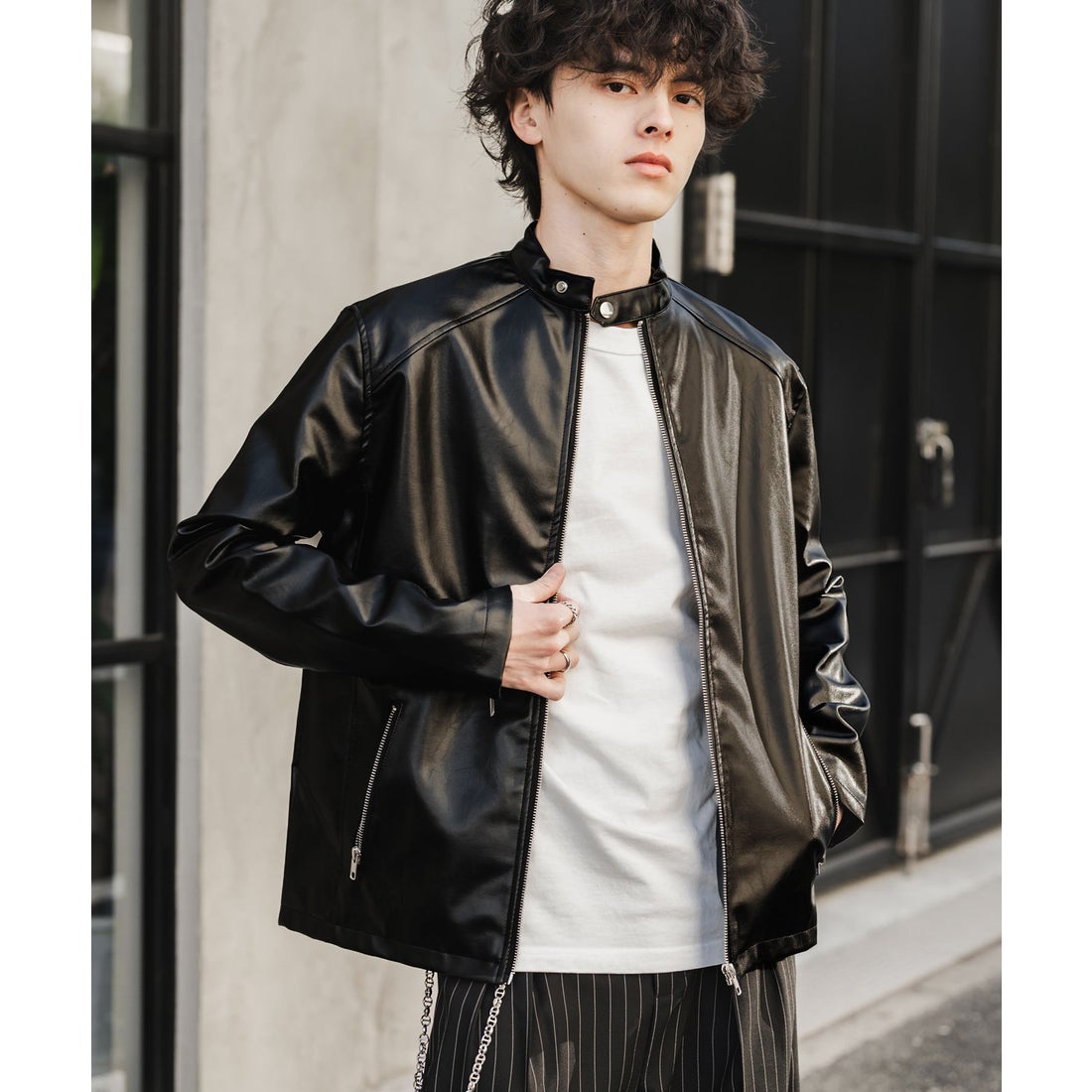 ロッキーモンロー Rocky Monroe レザージャケット シングルライダース