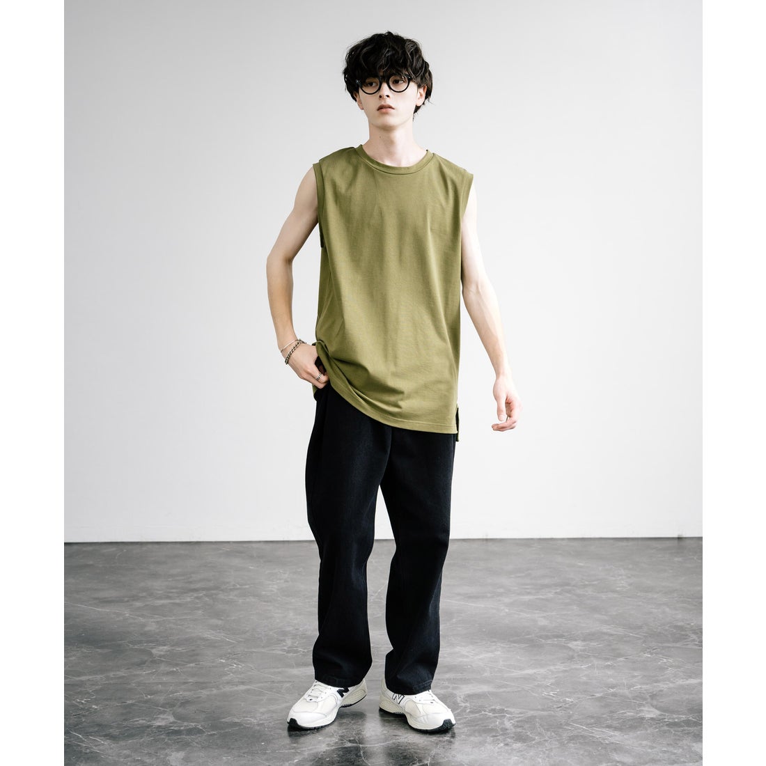 ロッキーモンロー Rocky Monroe タンクトップ ロング丈 ノースリーブ