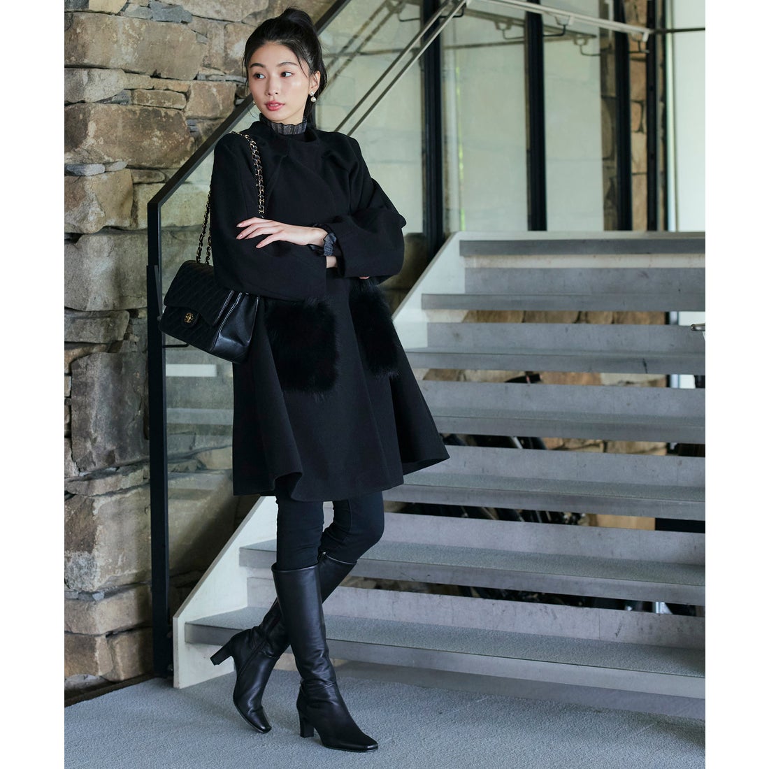 ルイルエブティック RUIRUE BOUTIQUE フォックスファー ポケット A