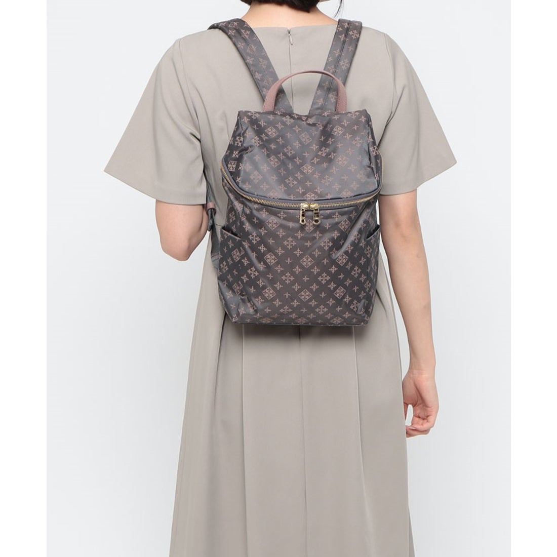 ラシット russet 蓋口リュック(CE－007－OUT) （Gray/Pink