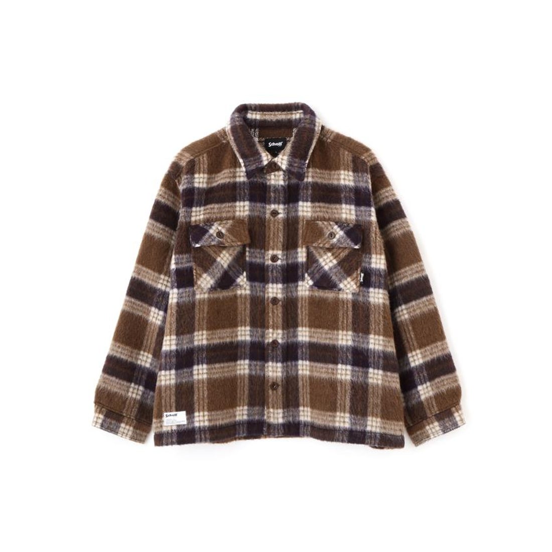 ショット Schott SHAGGY PLAID SHIRT/シャギー チェックシャツ