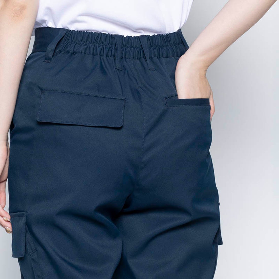 ジョガーカーゴパンツ 【返品不可商品】 （ネイビー） -WWSワーク