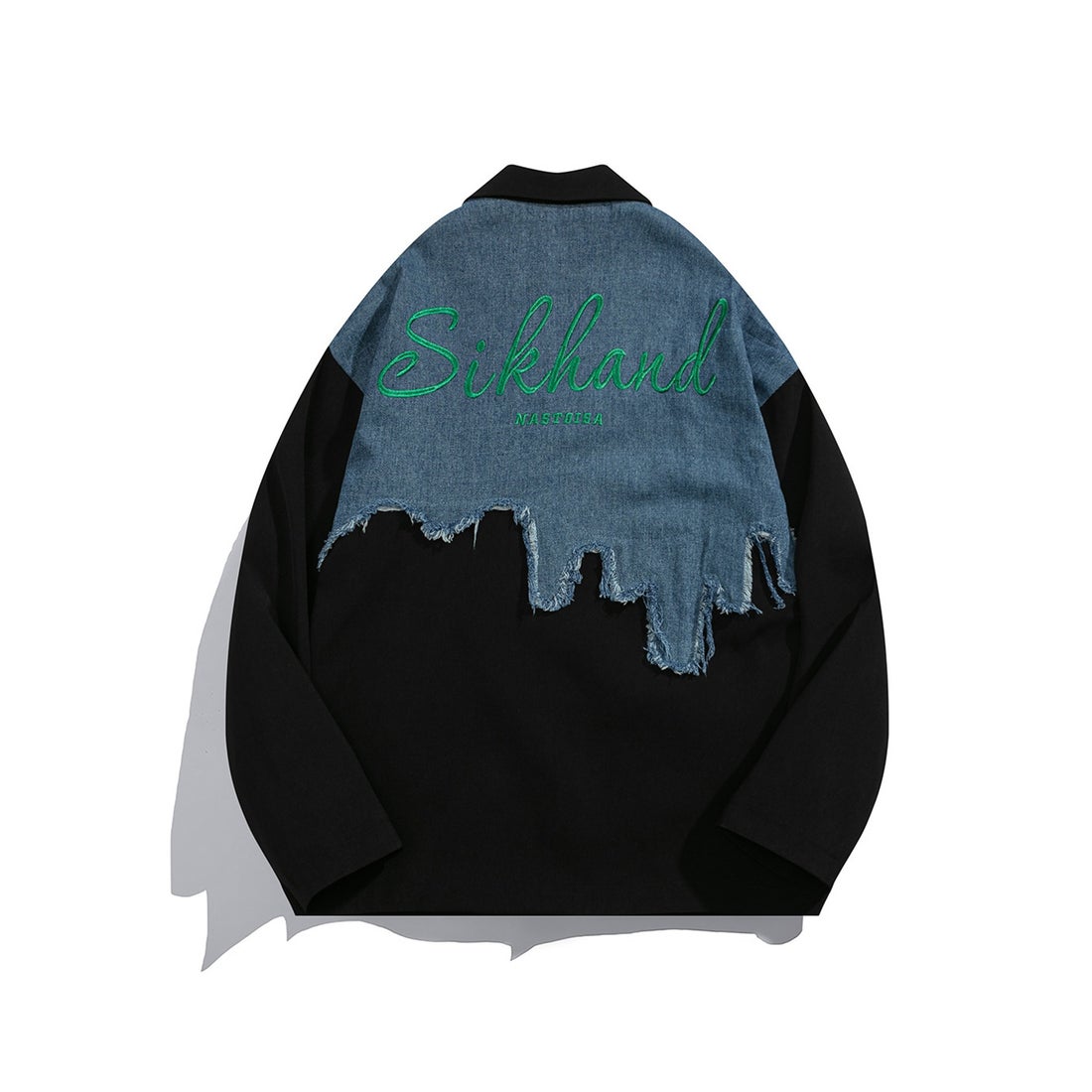 フック HOOK 【HOOK】個性派 デニム異素材切り替えデザインテーラード