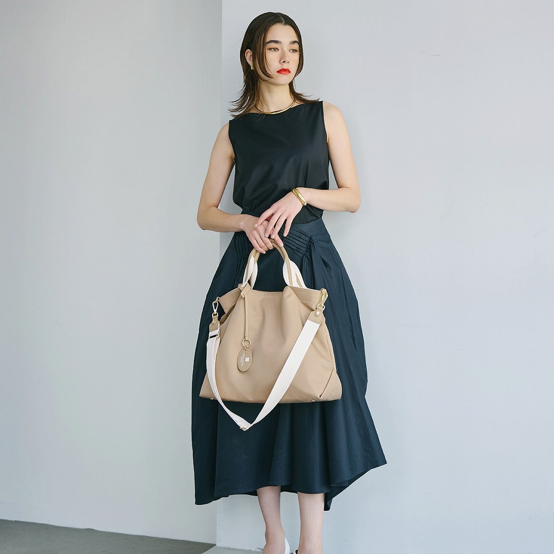 トプカピ TOPKAPI 【TREASURE TOPKAPI】ストライプハンドル ナイロン