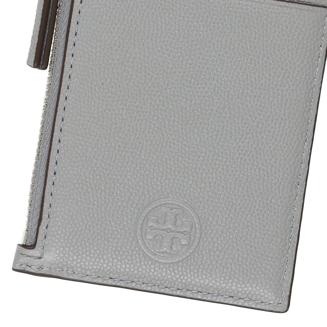 トリーバーチ TORY BURCH Fleming Soft Grained Zip Card Case （SLATE