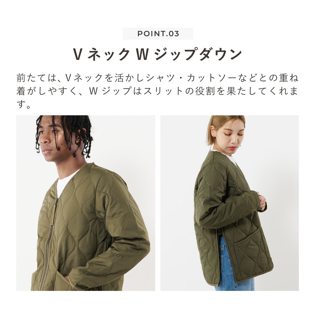 冬新作TAION タイオン ダウン ジャケット アウター ミリタリー Vネック