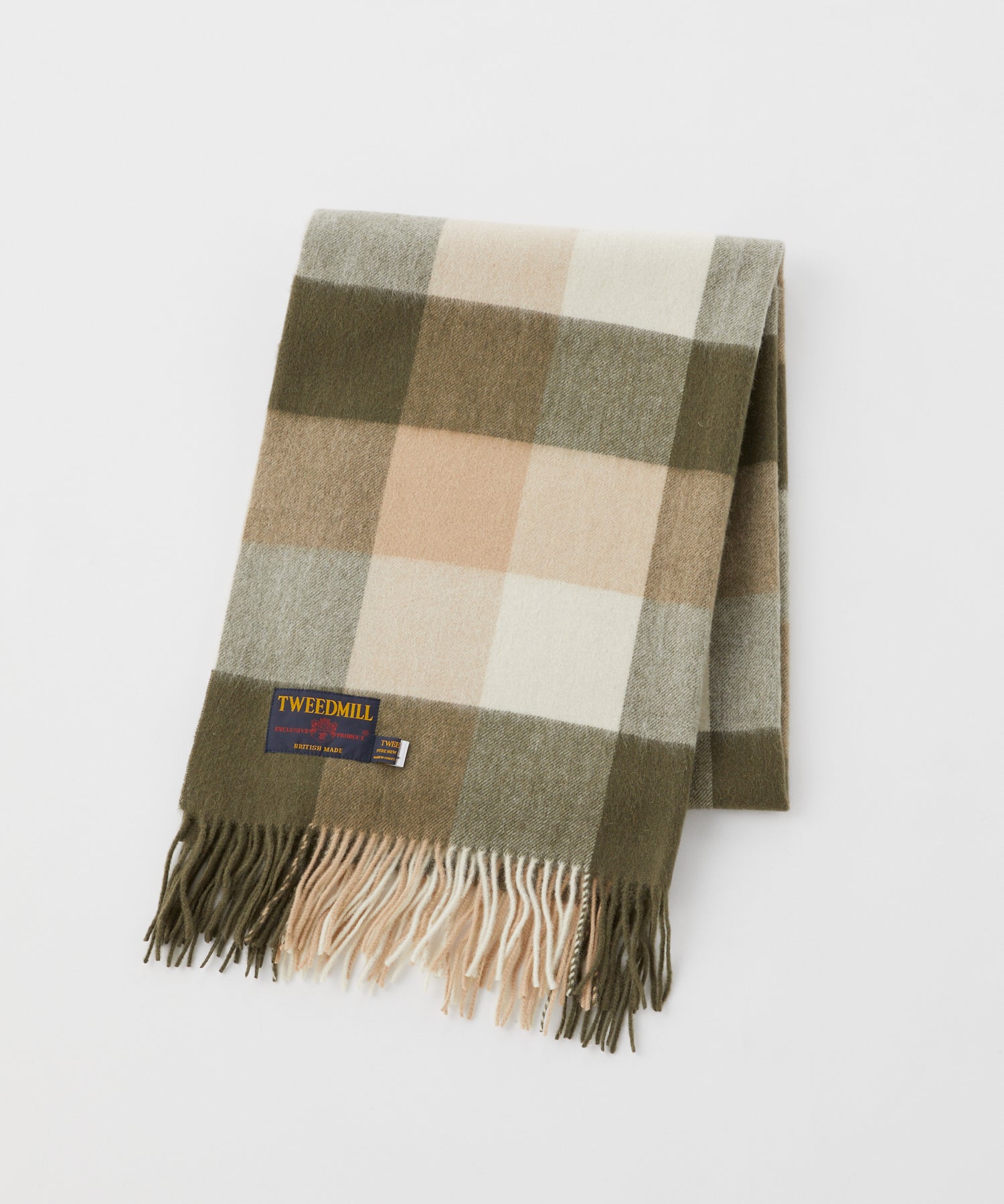 ツイードミル TWEEDMILL マフラー 70-190 Lambswool Knee Rug W/Pin