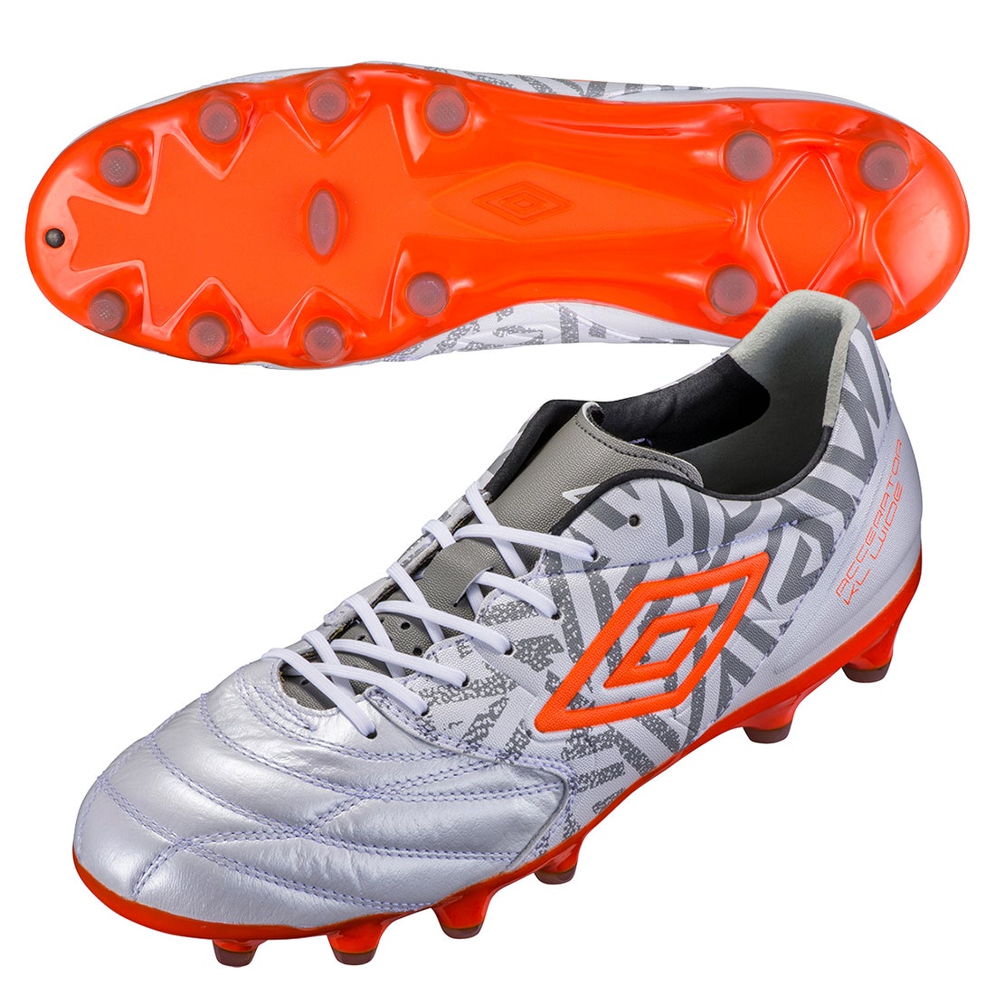 umbro アンブロ アクセレイターKL WIDE HG(ホワイト×オレンジ