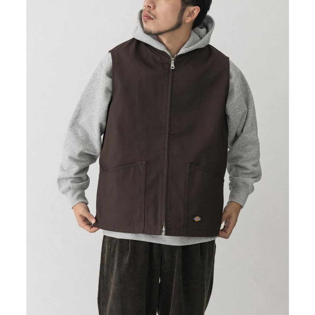エカル EKAL 【予約】『別注』Dickies×EKAL ワークベスト （ブラウン