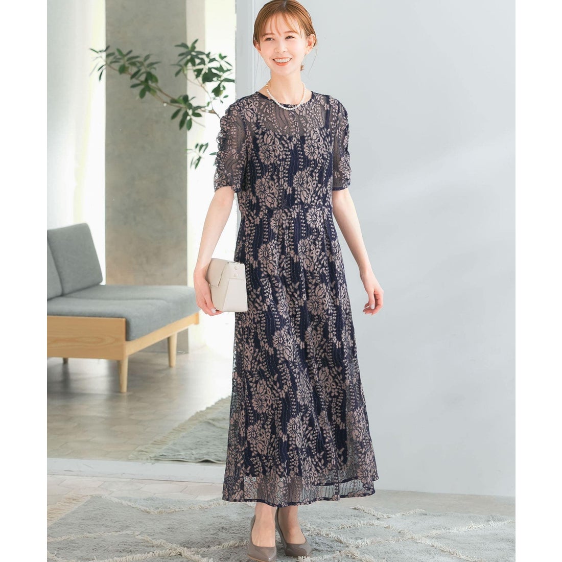 アーバンリサーチ ロッソ URBAN RESEARCH ROSSO kaene 配色レース