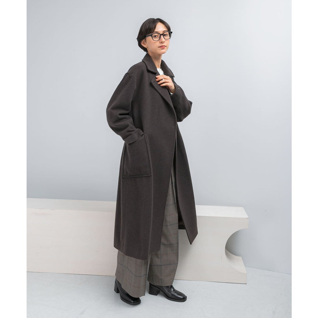 アーバンリサーチ ロッソ URBAN RESEARCH ROSSO ウールカシミヤコート