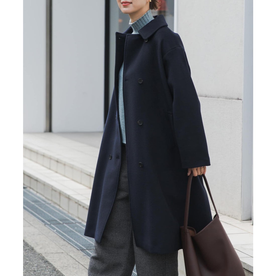 アーバンリサーチ ドアーズ URBAN RESEARCH DOORS ウールロングコート