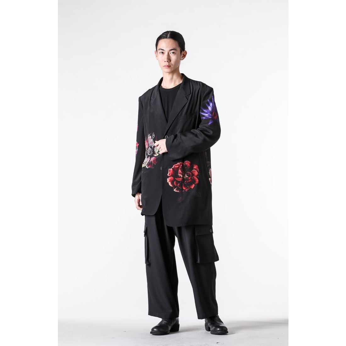 ヨウジヤマモト プールオム Yohji Yamamoto POUR HOMME Flower Pattern