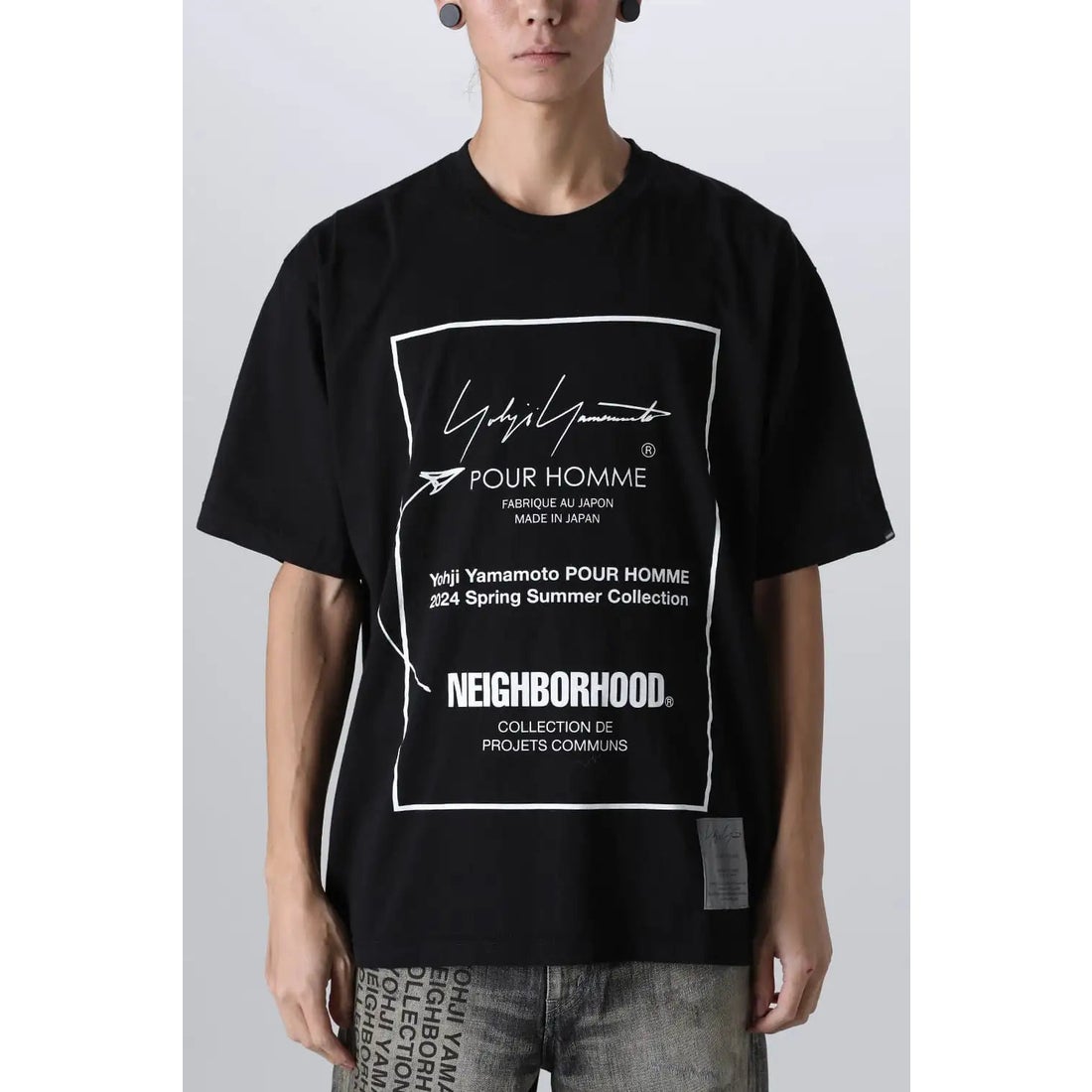 Yohji Yamamoto POUR HOMME ×NEIGHBORHOOD Print Short Sleeve T-Shirt