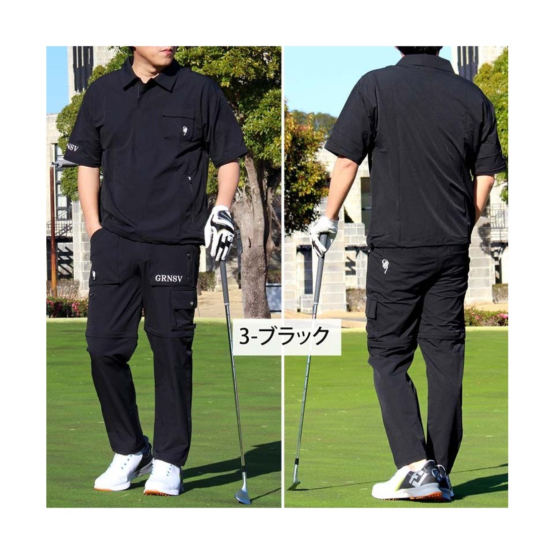 taka】 ゴルフパンツ メンズ 110cm105cm 2着セット未使用 ゴルフウェア