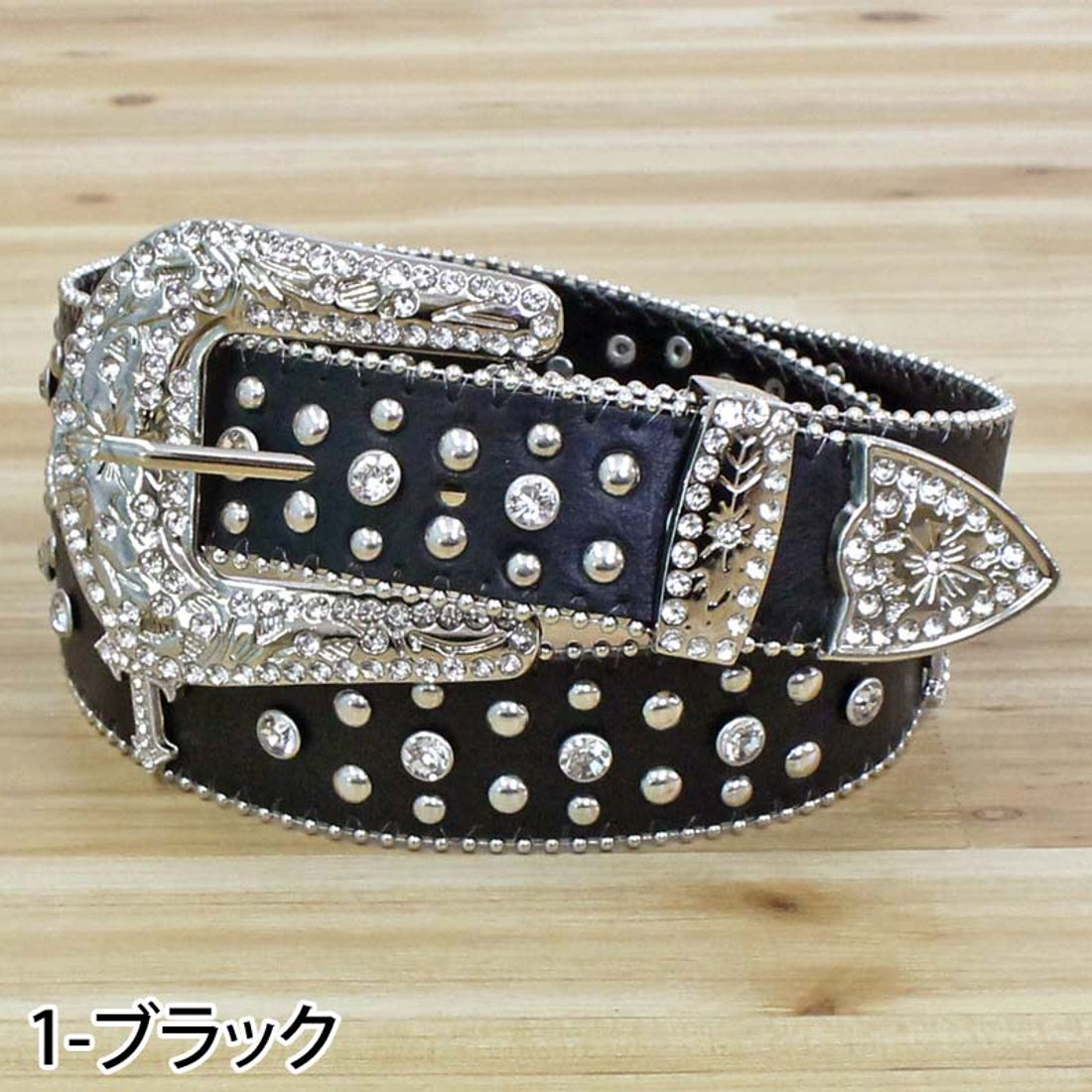 トップイズム TopIsm ベルト メンズ ラインストーン クロス 十字架